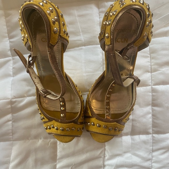 CLN yellow platform heels - Picture 4 of 5